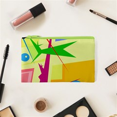 Colorful Abstract Art Cosmetic Bag (xs)