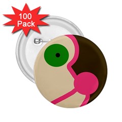 Dog Face 2 25  Buttons (100 Pack) 