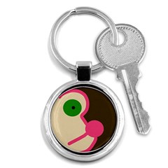 Dog Face Key Chains (round) 