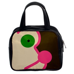 Dog Face Classic Handbags (2 Sides) by Valentinaart