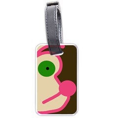 Dog Face Luggage Tags (one Side)  by Valentinaart