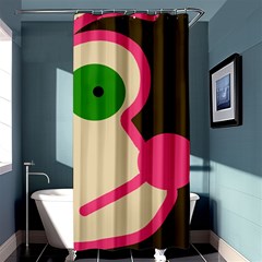 Dog Face Shower Curtain 36  X 72  (stall) 