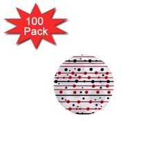 Dots And Lines 1  Mini Magnets (100 Pack) 