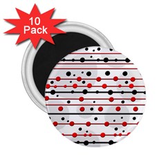 Dots And Lines 2 25  Magnets (10 Pack) 