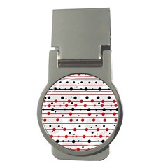 Dots And Lines Money Clips (round) 