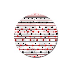 Dots And Lines Magnet 3  (round)