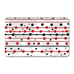 Dots And Lines Magnet (rectangular)