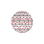 Dots and lines Golf Ball Marker Front