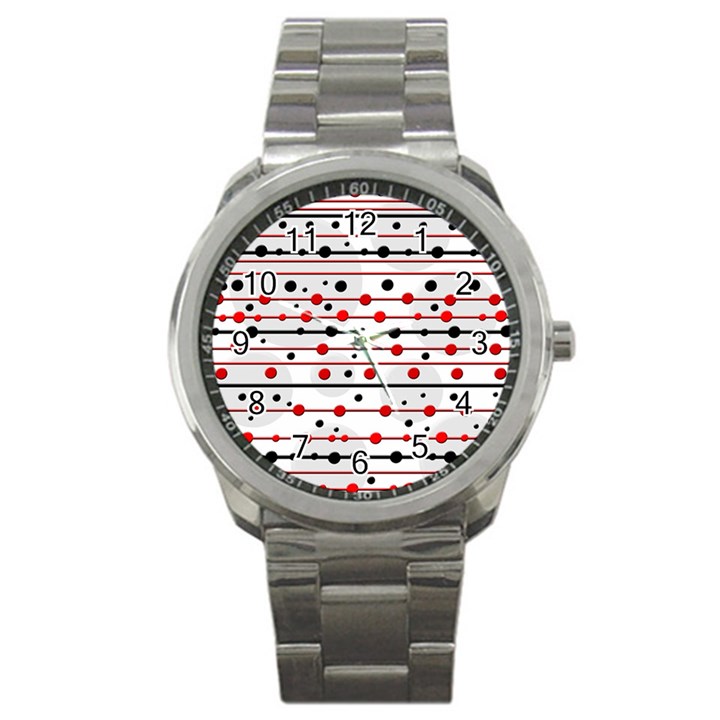 Dots and lines Sport Metal Watch