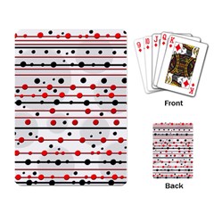 Dots And Lines Playing Card