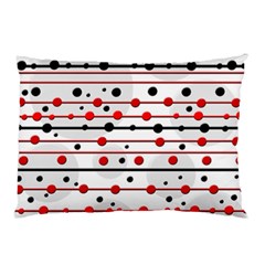 Dots And Lines Pillow Case by Valentinaart