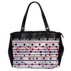 Dots And Lines Office Handbags by Valentinaart