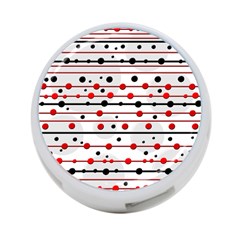 Dots And Lines 4-port Usb Hub (two Sides)  by Valentinaart