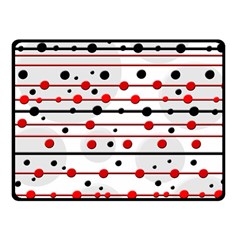 Dots And Lines Fleece Blanket (small)