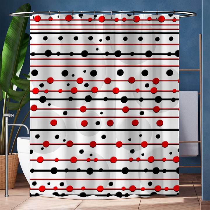 Dots and lines Shower Curtain 60  x 72  (Medium) 