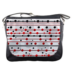 Dots And Lines Messenger Bags