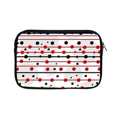 Dots And Lines Apple Ipad Mini Zipper Cases by Valentinaart