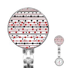 Dots And Lines Stainless Steel Nurses Watch