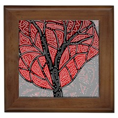 Decorative Tree 1 Framed Tiles