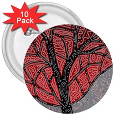 Decorative Tree 1 3  Buttons (10 Pack)  by Valentinaart