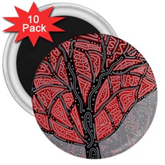 Decorative Tree 1 3  Magnets (10 Pack)  by Valentinaart