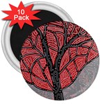 Decorative tree 1 3  Magnets (10 pack)  Front