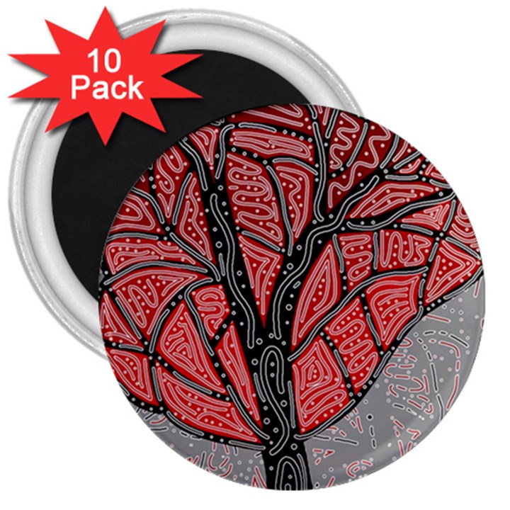 Decorative tree 1 3  Magnets (10 pack) 