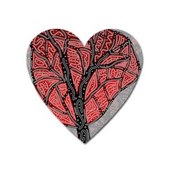 Decorative Tree 1 Heart Magnet by Valentinaart