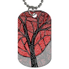 Decorative Tree 1 Dog Tag (two Sides)