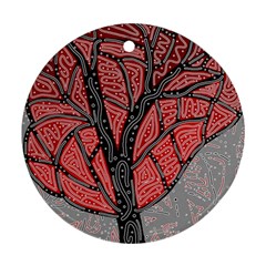 Decorative Tree 1 Round Ornament (two Sides)  by Valentinaart