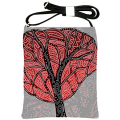 Decorative Tree 1 Shoulder Sling Bags