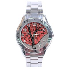 Decorative Tree 1 Stainless Steel Analogue Watch