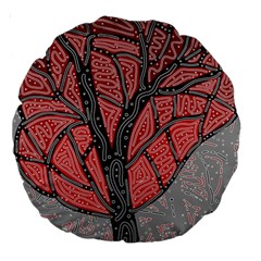 Decorative Tree 1 Large 18  Premium Round Cushions by Valentinaart