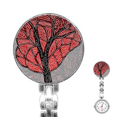 Decorative Tree 1 Stainless Steel Nurses Watch