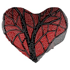 Decorative Tree 1 Large 19  Premium Flano Heart Shape Cushions