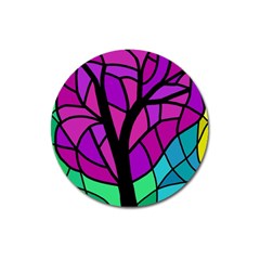 Decorative Tree 2 Magnet 3  (round)