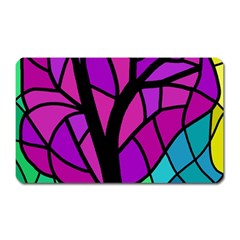 Decorative Tree 2 Magnet (rectangular)