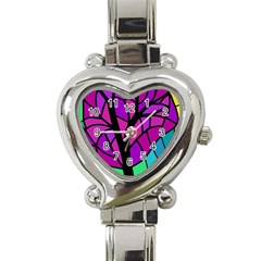 Decorative Tree 2 Heart Italian Charm Watch