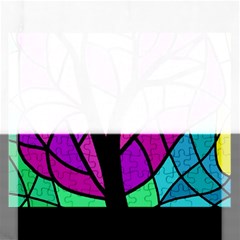 Decorative Tree 2 Rectangular Jigsaw Puzzl