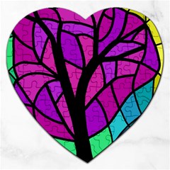 Decorative Tree 2 Jigsaw Puzzle (heart)