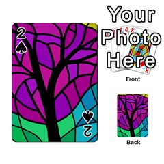 Decorative Tree 2 Playing Cards 54 Designs  by Valentinaart