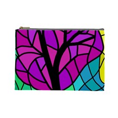 Decorative Tree 2 Cosmetic Bag (large)  by Valentinaart