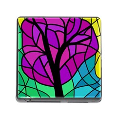 Decorative Tree 2 Memory Card Reader (square) by Valentinaart