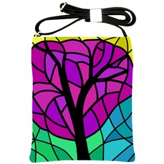 Decorative Tree 2 Shoulder Sling Bags