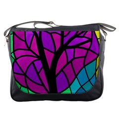 Decorative Tree 2 Messenger Bags by Valentinaart