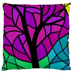 Decorative Tree 2 Large Cushion Case (two Sides) by Valentinaart