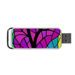 Decorative Tree 2 Portable Usb Flash (one Side) by Valentinaart