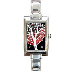 Decorative Tree 3 Rectangle Italian Charm Watch