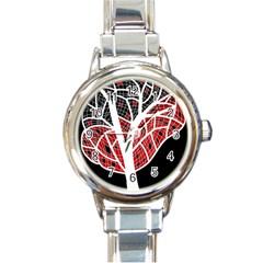 Decorative tree 3 Round Italian Charm Watch