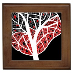 Decorative tree 3 Framed Tiles